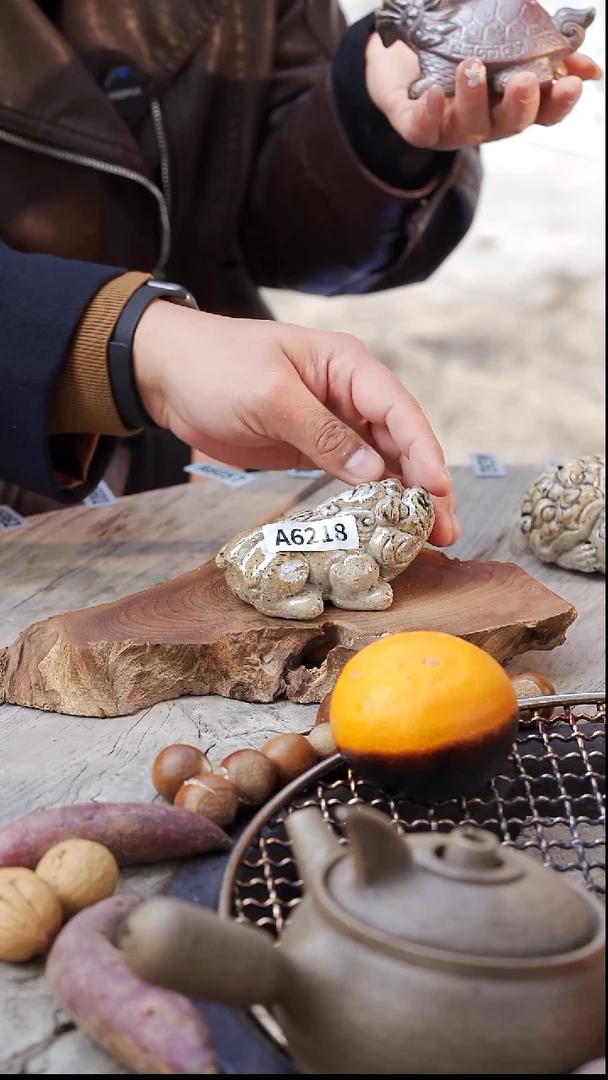 瓷片柴烧孙老师专场福利茶宠A6218