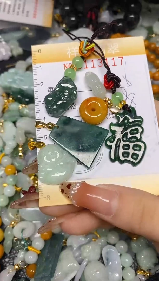 【闪购商品】翡翠颈饰未镶嵌闪购0113117多样性发其一