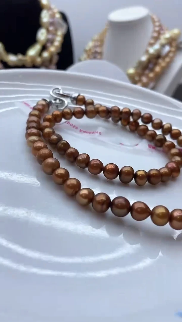 【闪购商品】淡水珍珠颈饰钛钢155