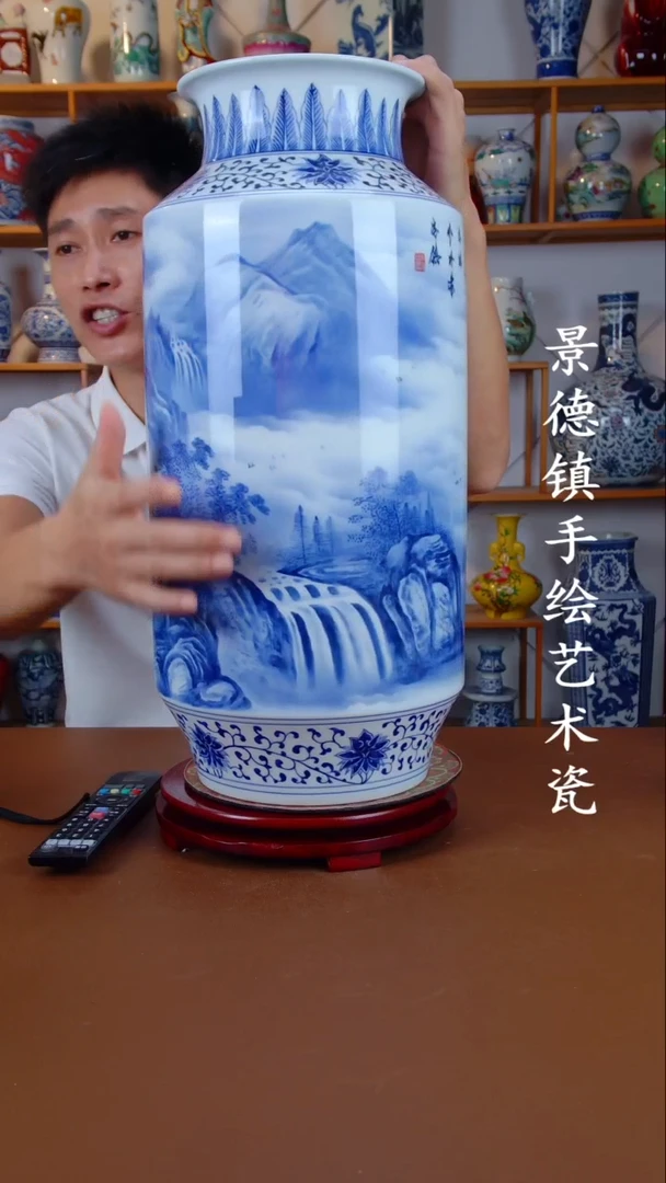 摆件景德镇手工手绘陶瓷摆件46