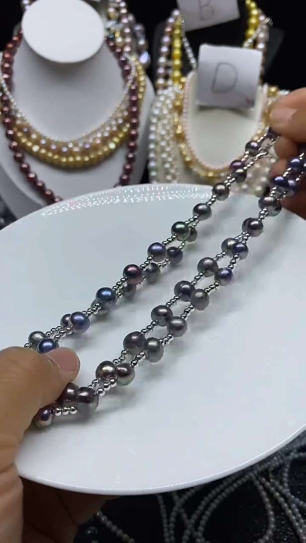 淡水珍珠未镶嵌颈饰d人多人