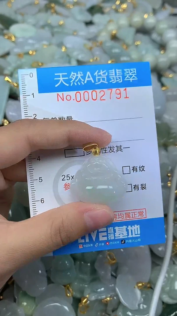 颈饰未镶嵌翡翠净货挂件-2791