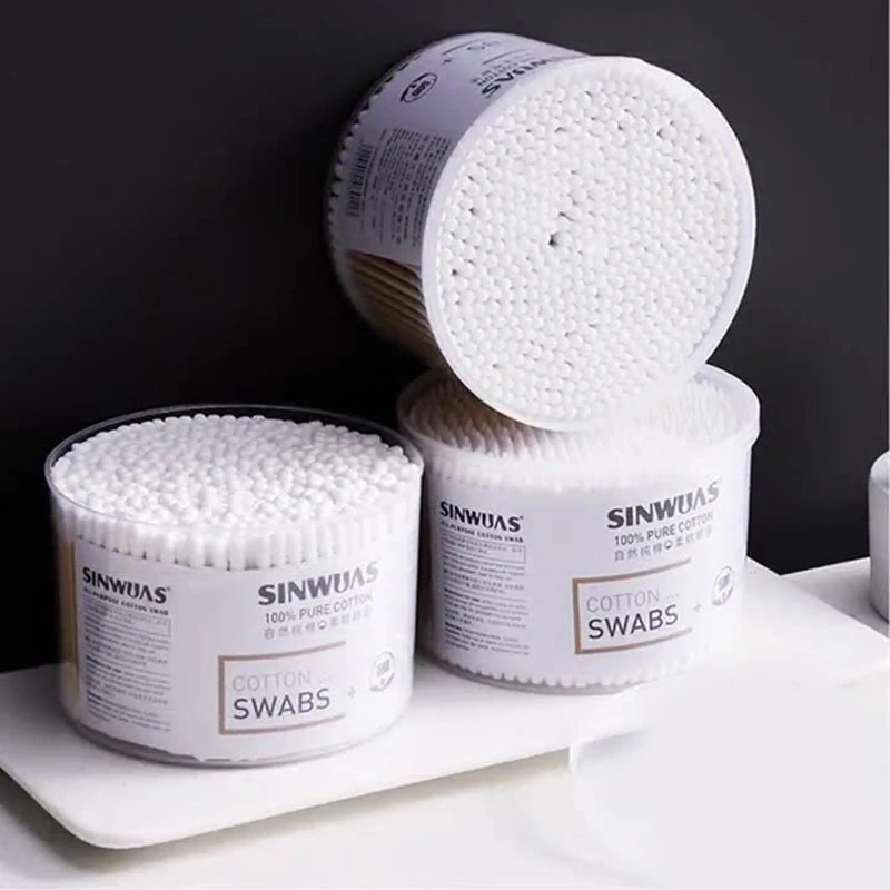 棉签双头掏耳朵化妆卸妆棉棒便携家用一次性清洁消毒棉球棉签