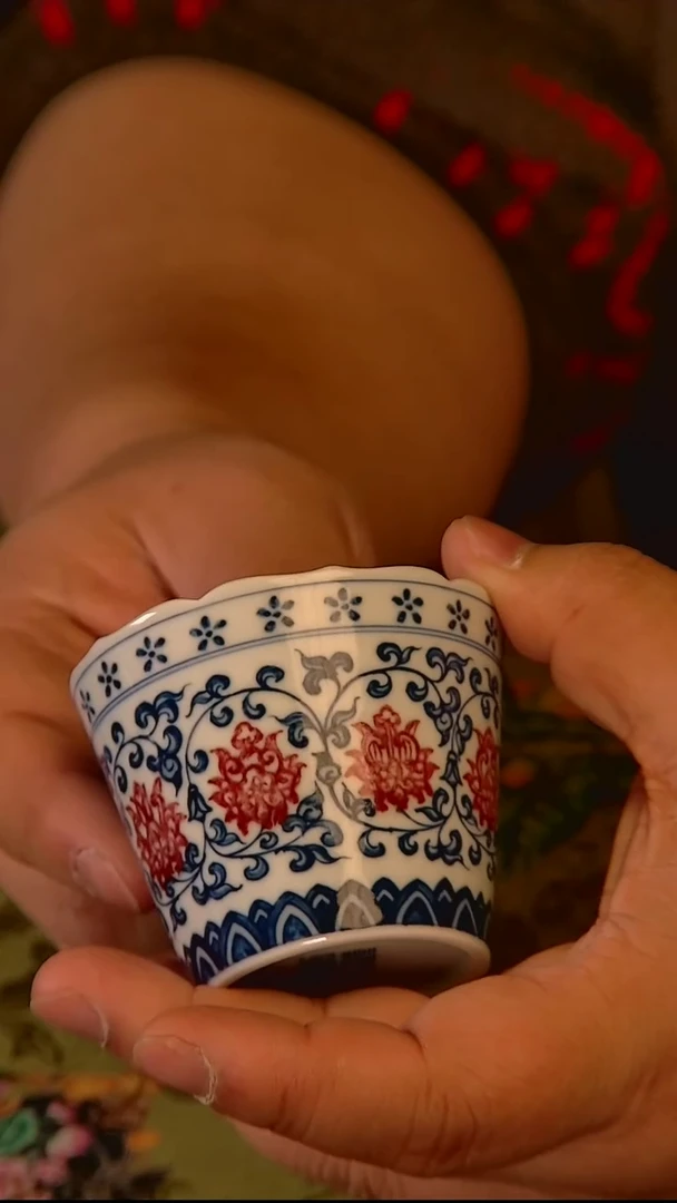 杯手工手绘杯杯很美丽