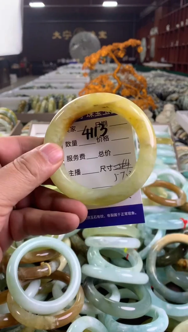 蛇纹石玉未镶嵌手镯4113