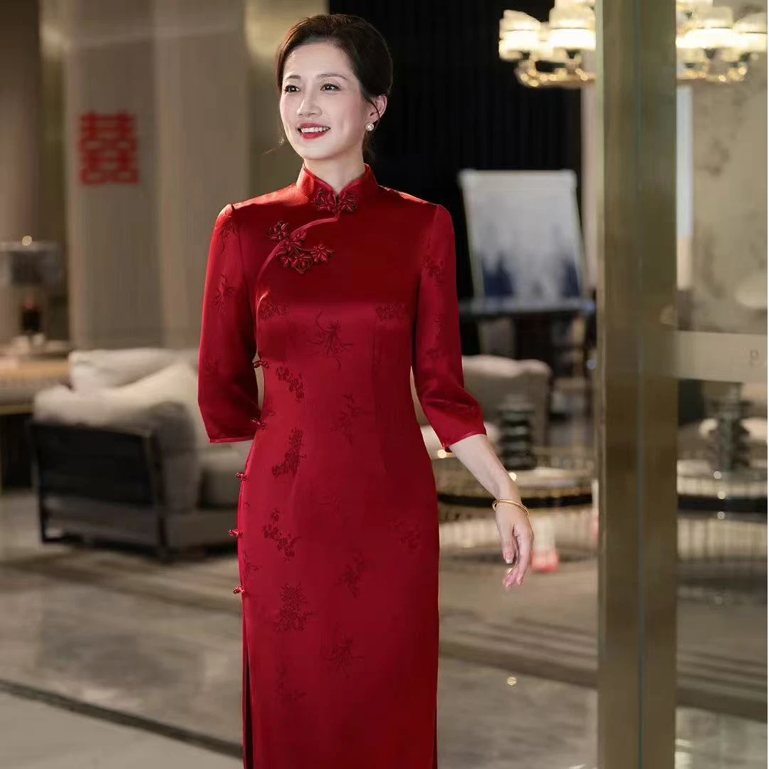 【喜妈妈囍婆婆】吴苏织匠 常熟新中式高端旗袍婚宴会大气手工礼服