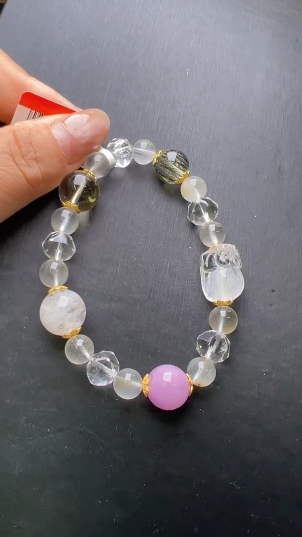 手串未镶嵌水晶蓝兔毛关关过手串 Z24279