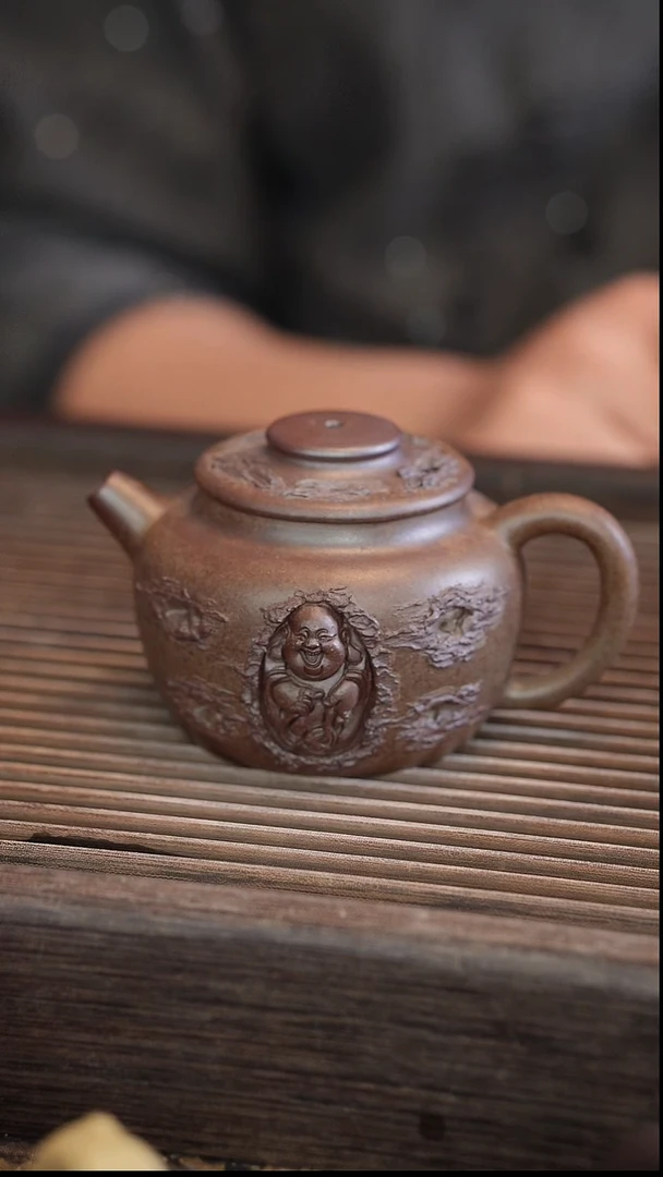 茶壶紫砂巨轮佛 190cc