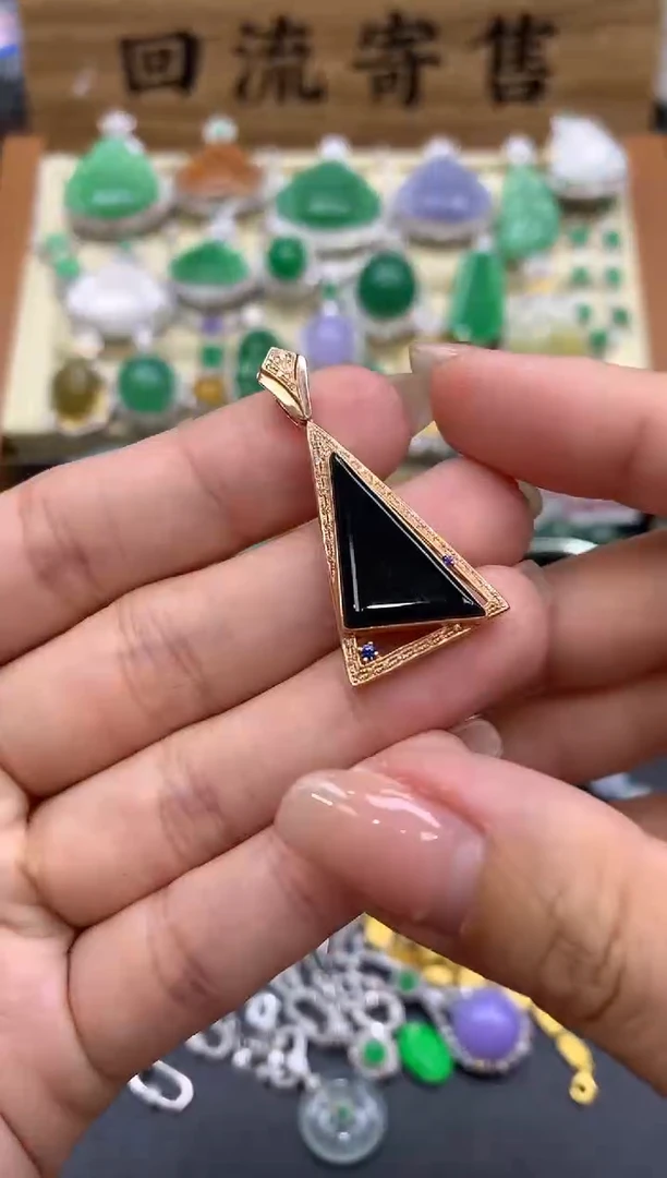 【闪购商品】翡翠颈饰18K金镶嵌449-中国好珍宝