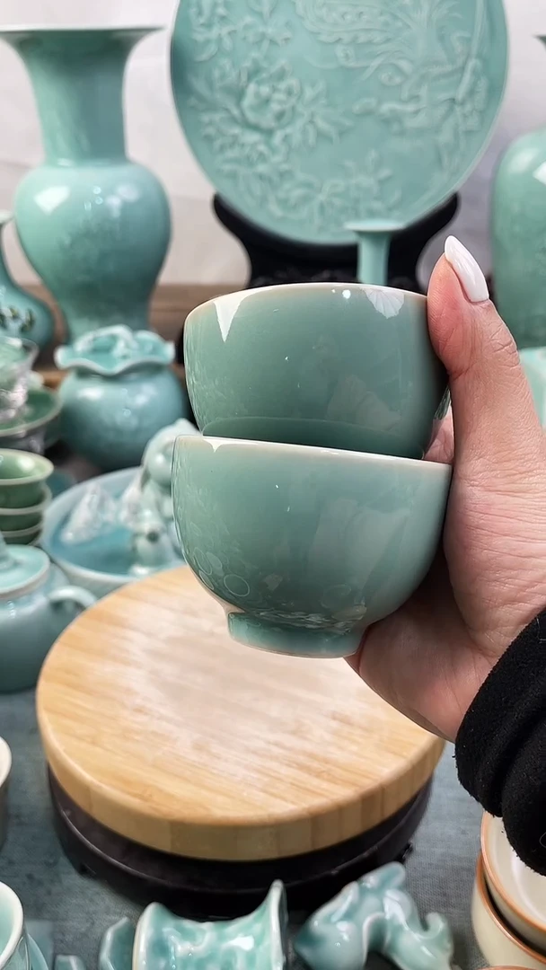 【闪购商品】2个 纯手工 特价福利 微瑕 慧仙青瓷