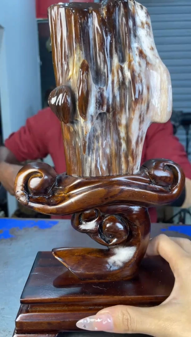 未镶嵌摆件硅化玉46