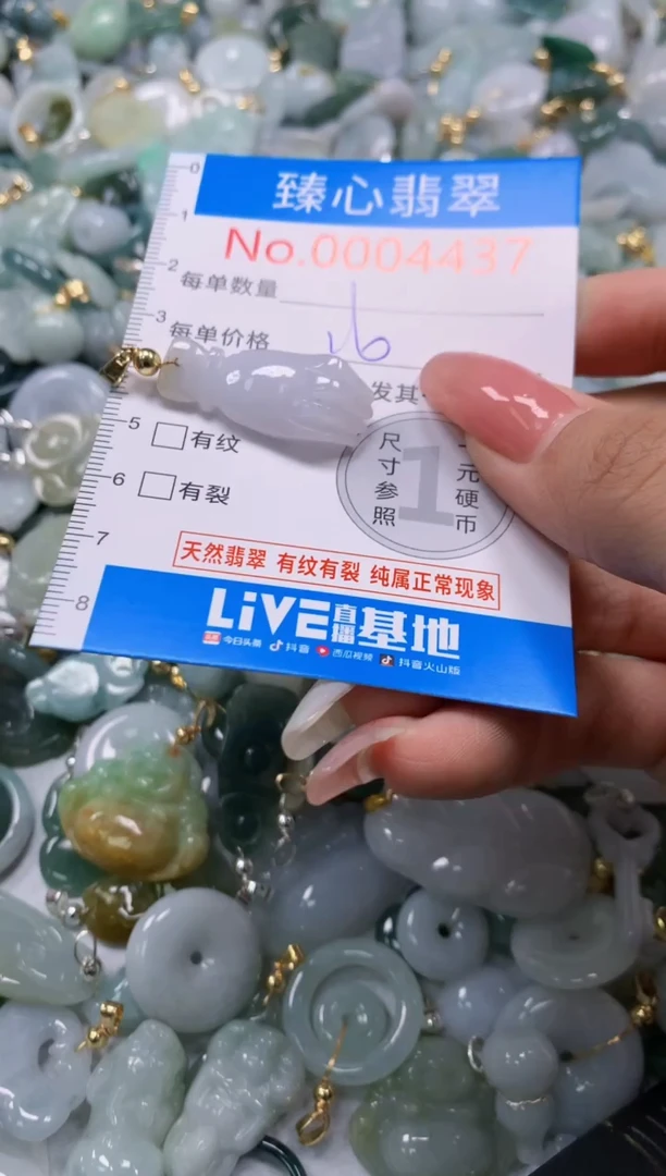 翡翠未镶嵌颈饰4437