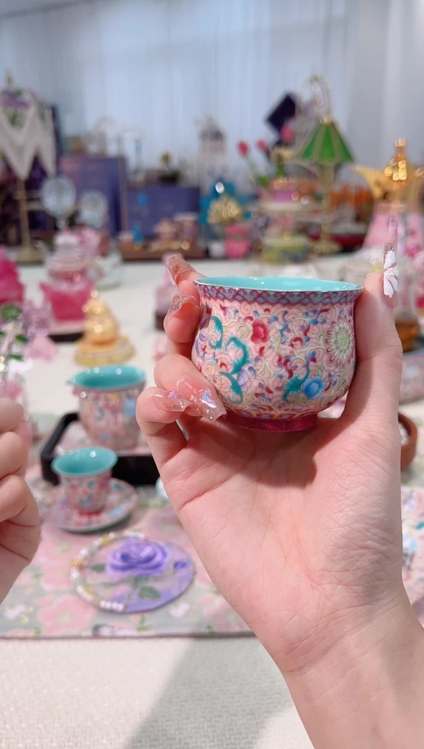 花开盛世 水缸杯 如图