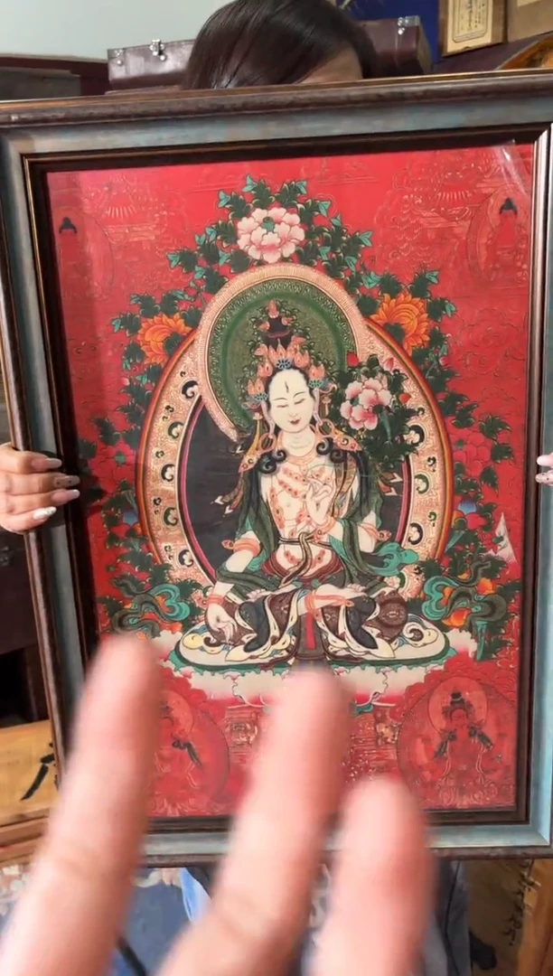 卷轴画龙妹唐卡直播tk16