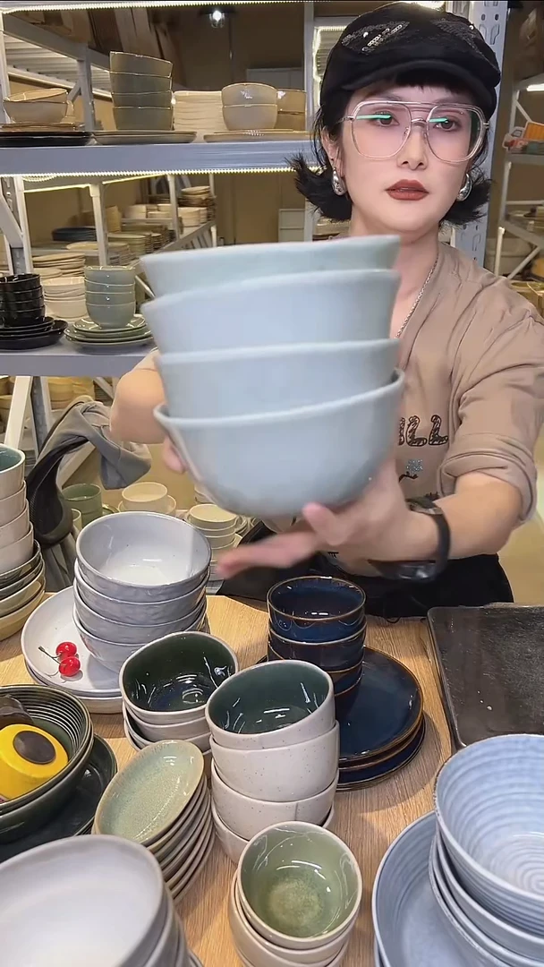 瓷196高温釉下彩陶瓷餐具默认微瑕