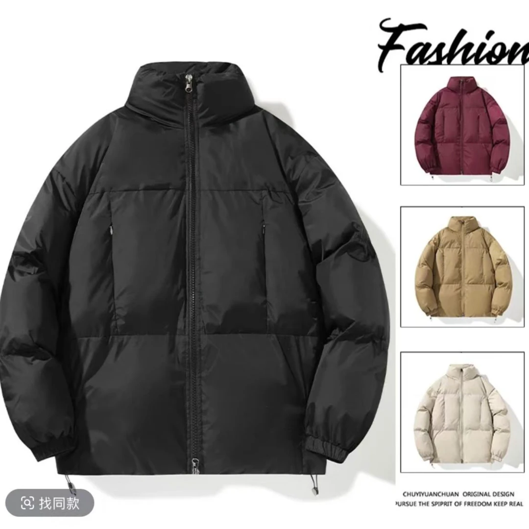 情侣棉服加厚保暖棉衣立领冬季面包服男士短款休闲百搭宽松潮流