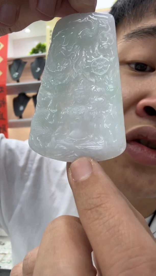 【闪购商品】翡翠颈饰未镶嵌天然翡翠A货孤品一件