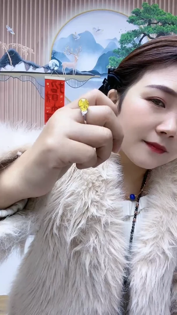 【闪购商品】琥珀戒指未镶嵌A14FGFVJHHGFGF