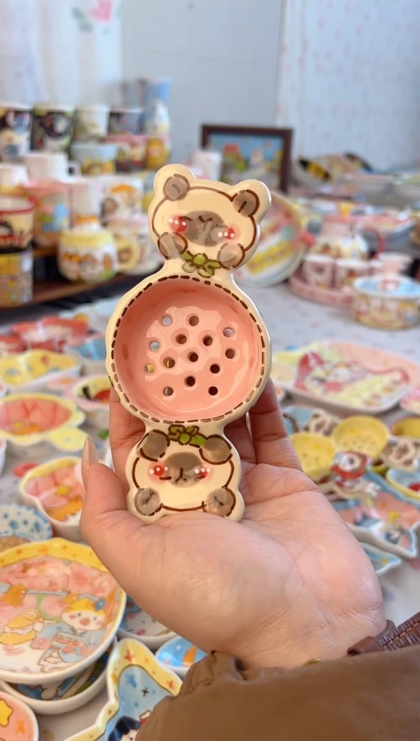 摆件陶糖***肉景德镇陶瓷手绘微瑕