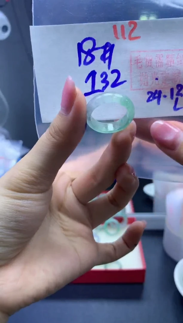 未镶嵌定制翡翠戒圈#132元-毛货需精细抛光