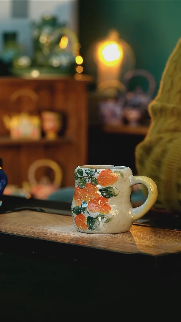 【闪购商品】杯手绘心瓷陶瓷浮力