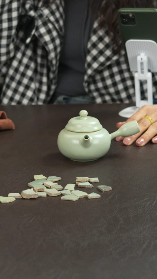 宣宝汝瓷原矿原釉作品