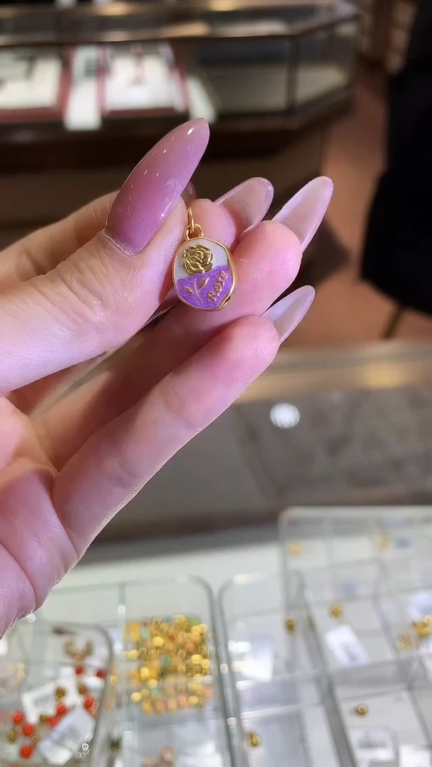 【闪购商品】定制足金吊坠(不含链)郁金香