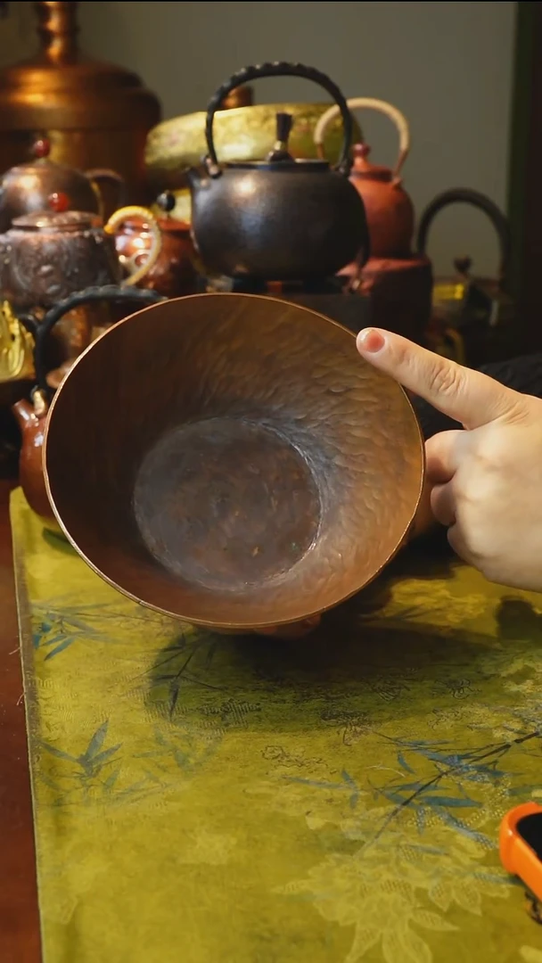 纯紫铜新款加厚壶承