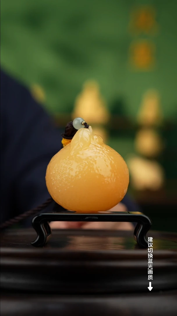 玉【大吉大利】天然玉石手把件