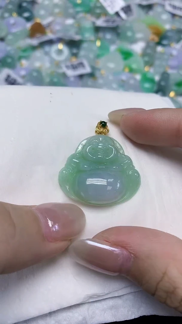 翡翠未镶嵌颈饰天然缅甸翡翠A货