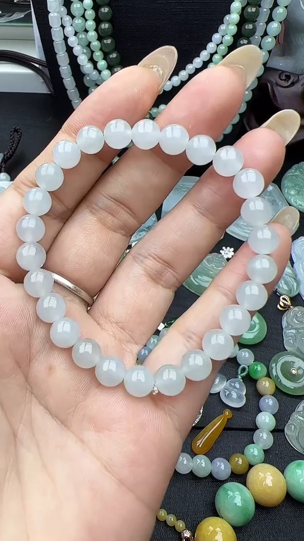 未镶嵌手串翡翠玉珠