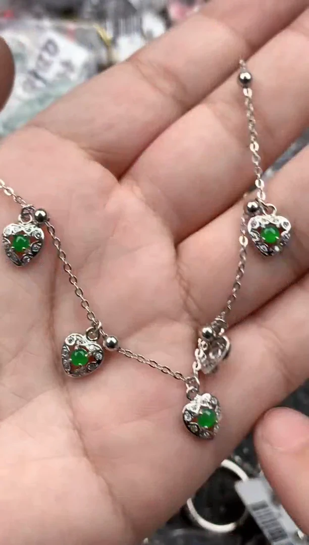 银S925镶嵌戒指翡翠44    8