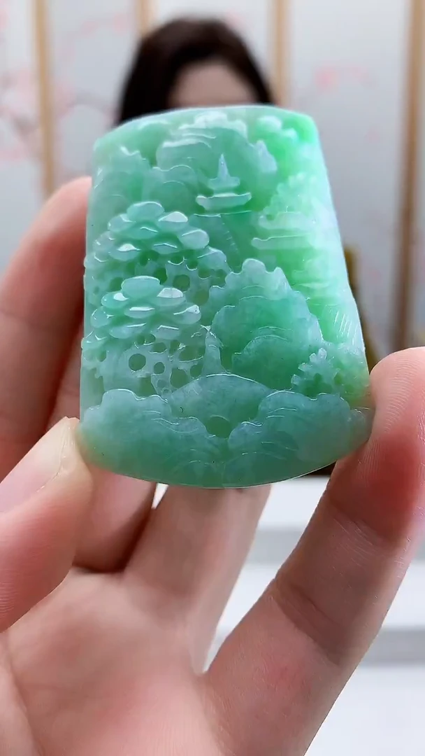 未镶嵌定制翡翠4829bb-毛货挂件28