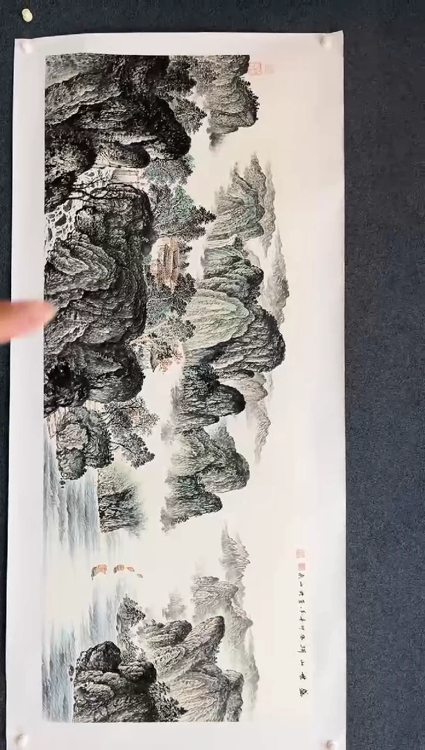 【闪购商品】国画 2.14-艺术-黄春香-八尺山水81