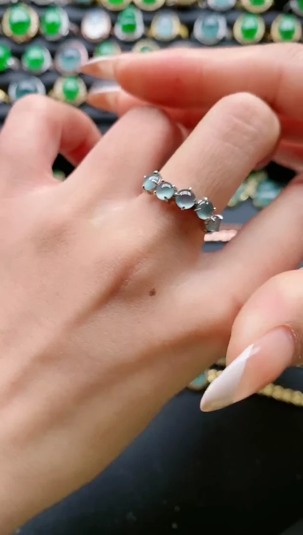 【闪购商品】翡翠戒指银S925镶嵌11111111