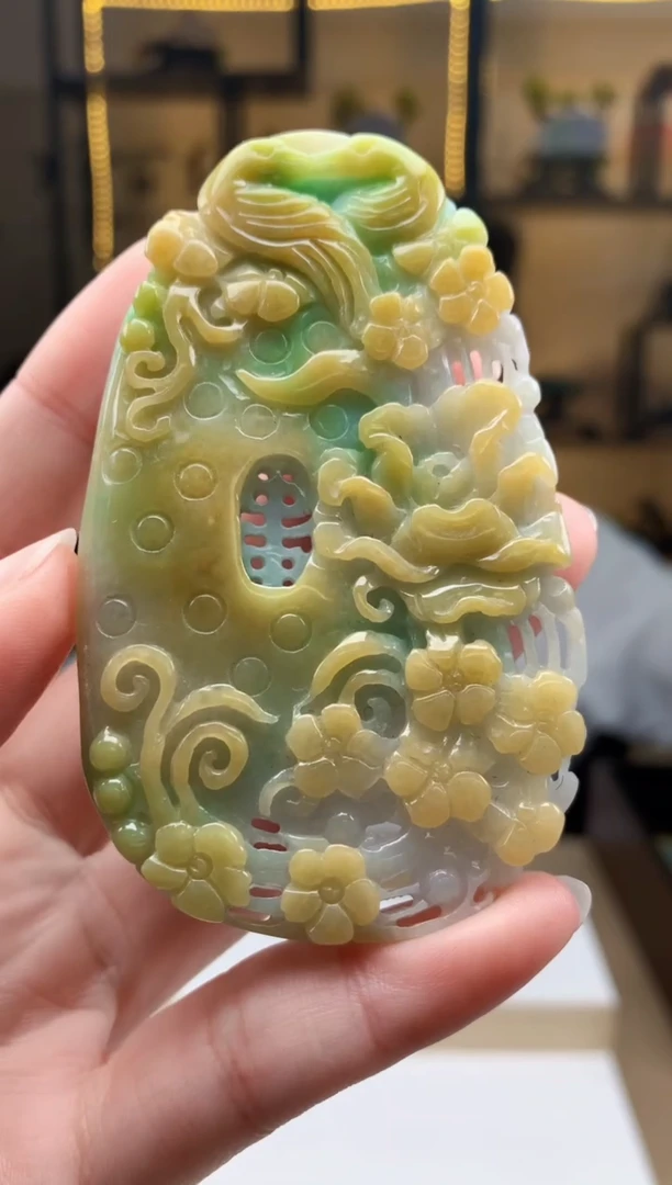 定制翡翠未镶嵌1102ry-毛货挂件36