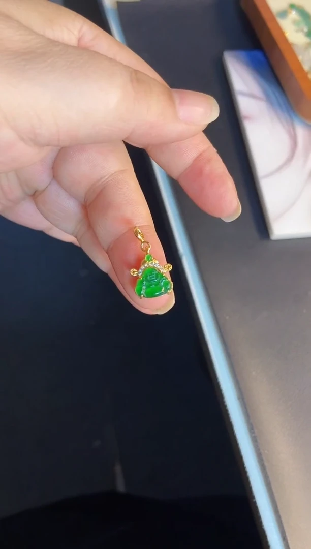 吊坠(不含链)银S925镶嵌翡翠1