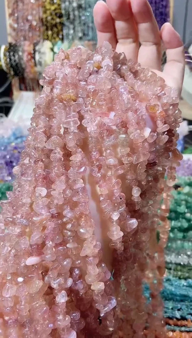 未镶嵌珠宝半成品水晶草莓晶