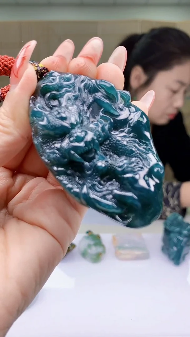 【闪购商品】定制翡翠未镶嵌4902ty-毛货挂件87