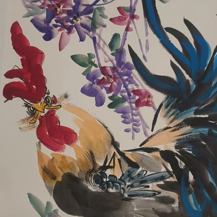 橱窗展示/乐雅文化艺术中心/徐文清/宣纸国画/带证书