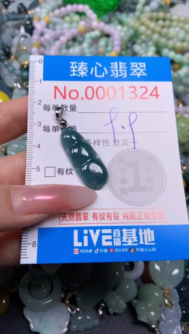 【闪购商品】翡翠颈饰未镶嵌含绳0001324