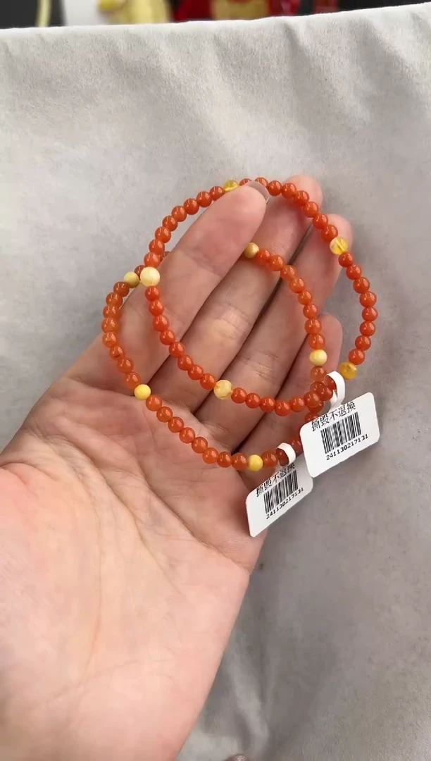 【闪购商品】南红玛瑙手串未镶嵌10127088-手串 多样性发一条