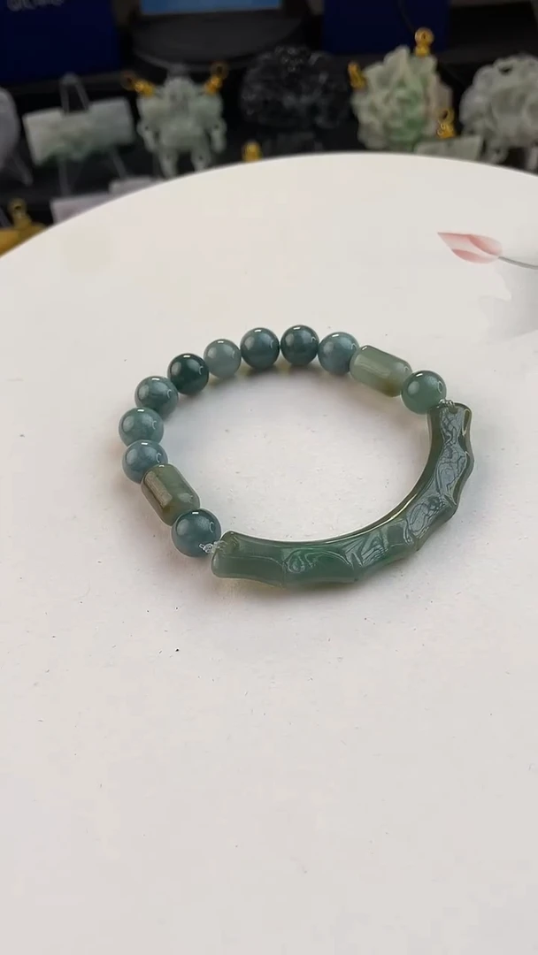 颈饰未镶嵌翡翠手工定制默认微瑕主播介绍为准
