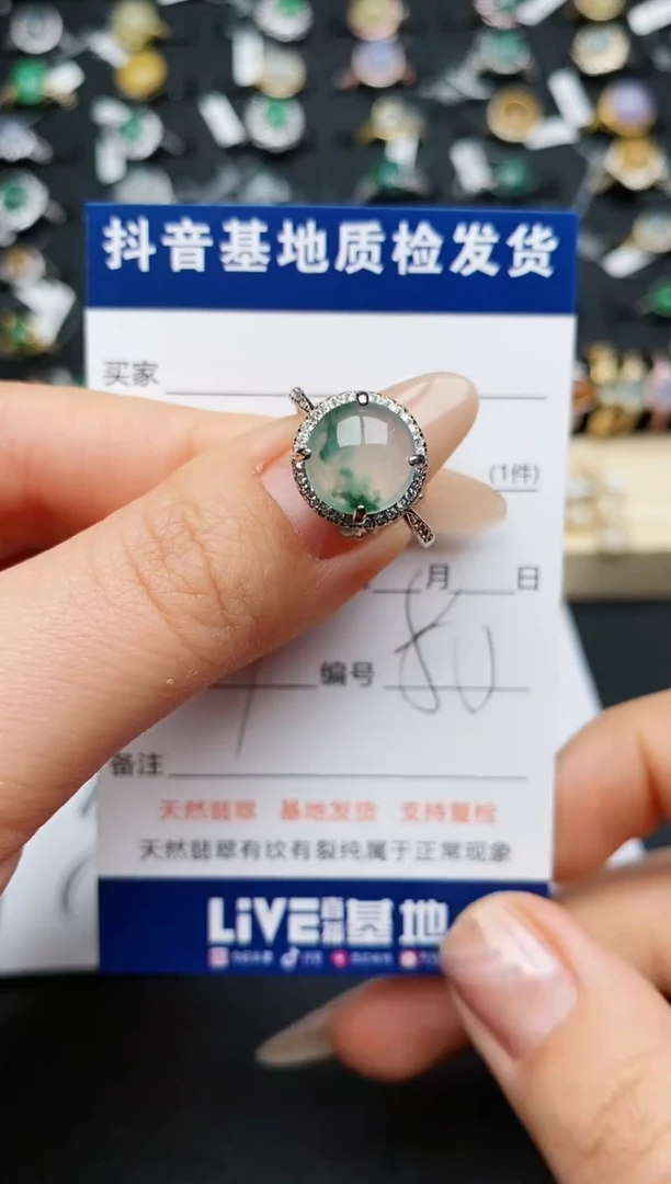 【闪购商品】翡翠戒指银S925镶嵌..............