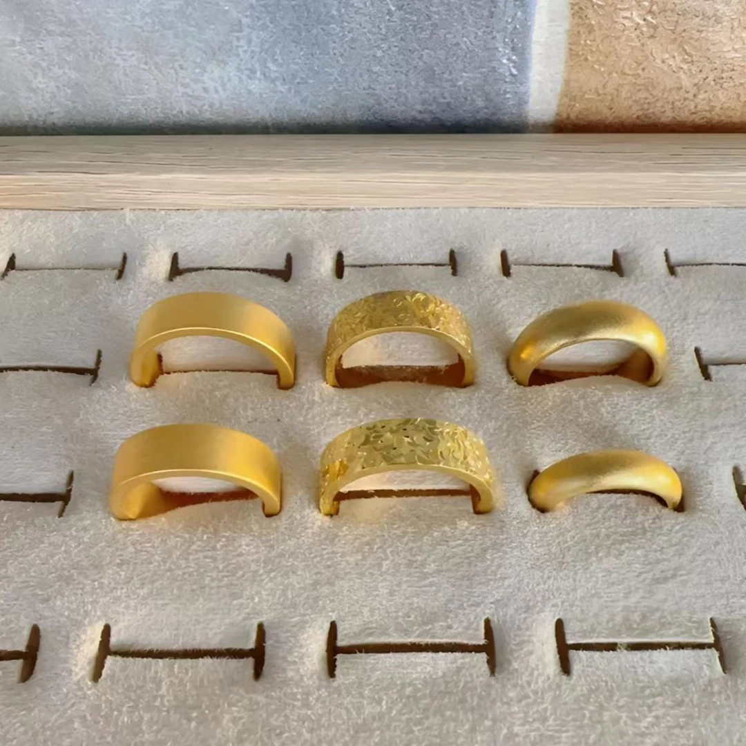 平安无事戒和碎碎冰戒指情侣小众光面磨砂传承不掉色