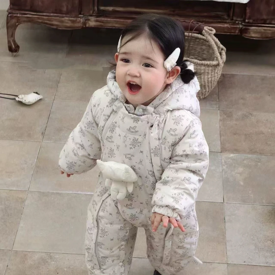 好好姐001-0100-冬婴童三件套背带裤加厚春冬款两件套婴幼儿