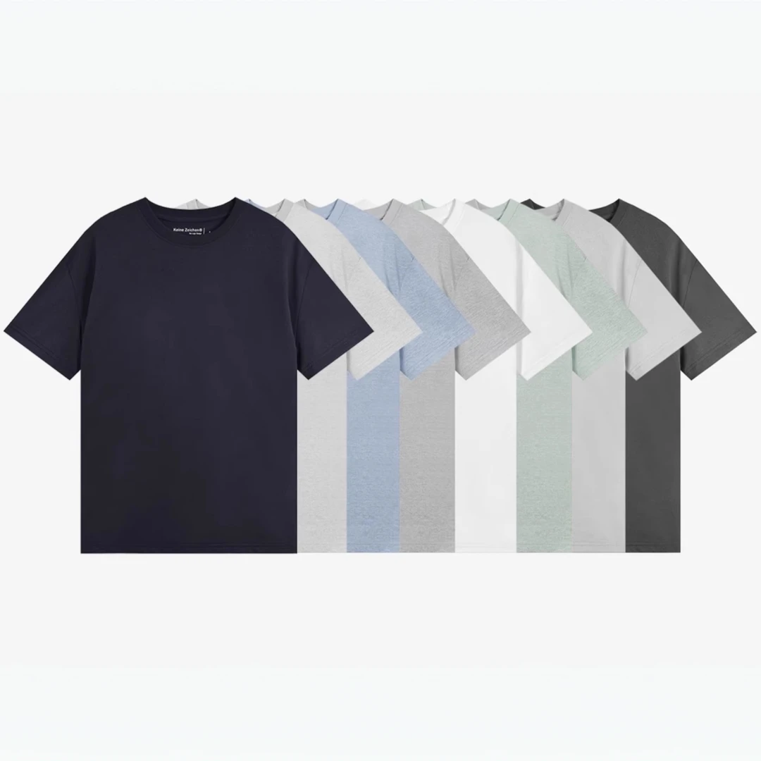 NO LOGO / 25SS 涤仿棉速干吸湿仿棉感合体版多色打底健身短袖Tee