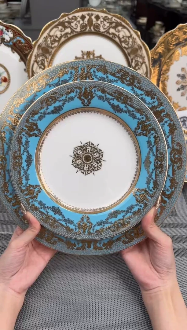 【闪购商品】瓷片10.5+8英寸大小盘 2套