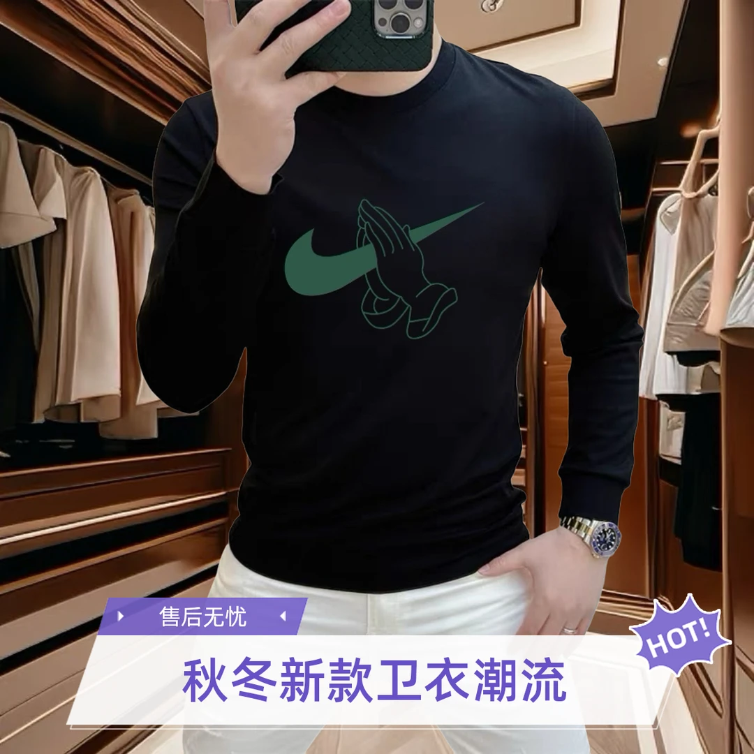 秋冬新款重磅长袖卫衣休闲圆领青年男女款ins潮牌设计图印花上衣