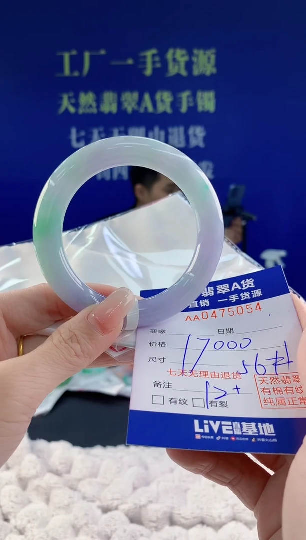 【闪购商品】翡翠手镯未镶嵌54天然A货翡翠